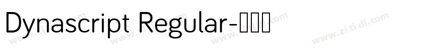 Dynascript Regular字体转换
